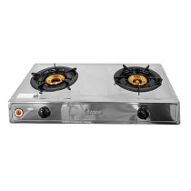 ROYAL 2 Gas Burner Stove Stainless Steel Table Top Cooker GSSP-2GB013