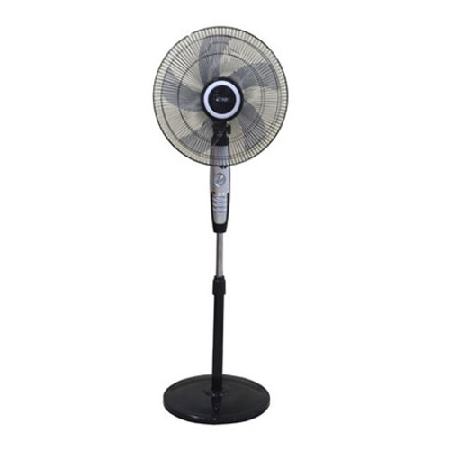 Mika 16" Stand Fan Black & Silver MFS1621SB