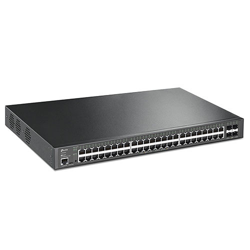 TP-Link JetStream 48-Port Gigabit and 4-Port 10GE SFP+ L2+ Managed Switch with 48-Port PoE+ TL-SG3452XP