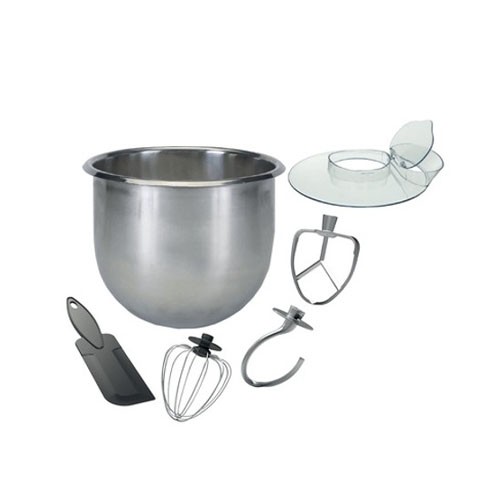 Mika 5L Stand Mixer with Bowl, 1000W, 8 Speed, with Dough Hook, Whisk MMS301WG