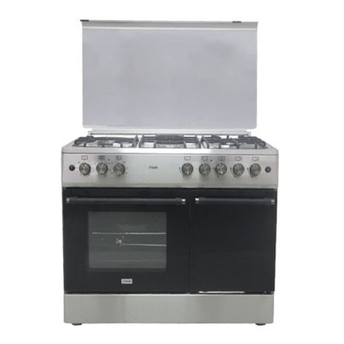 Mika 4G+1E 90x60cm Standing Cooker with Gas Cylinder Cabinet MST90PU41HI/GCW (MST9041WEG6HI)