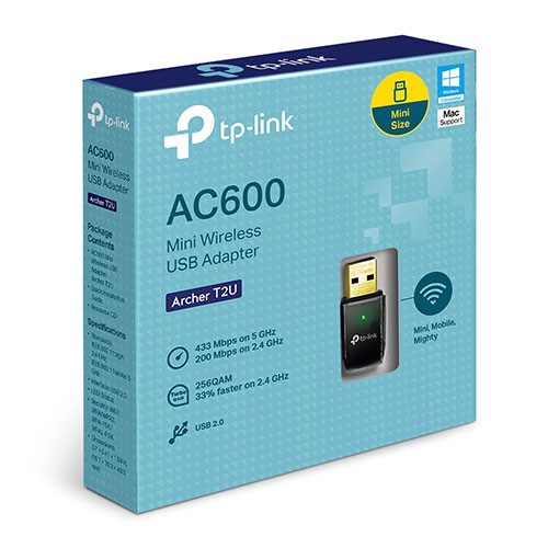 TP-Link AC600 Wireless Dual Band USB Adapter TL-ARCHER T2U