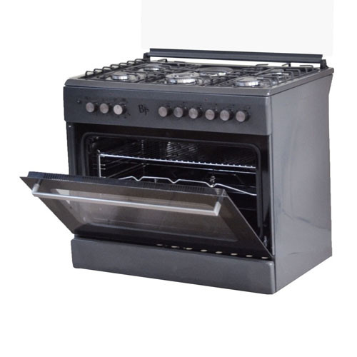 BJ's 90x60cm 4G+2E Standing Cooker (Grey)