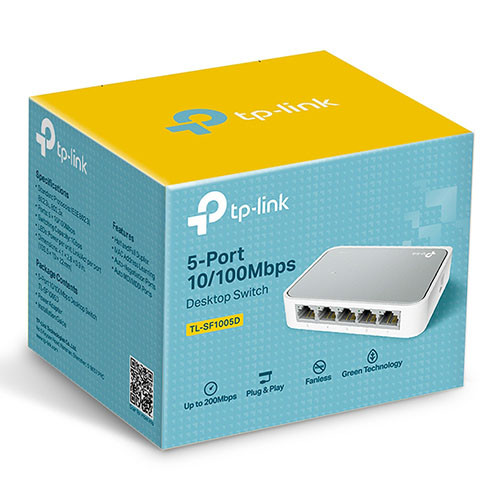 TP-Link 5-Port 10/100Mbps Desktop Switch TL-SF1005D