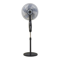 Mika 16" Stand Fan Black & Silver MFS1624BS