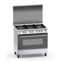 Haier 5 Gas 60x90cm Standing Cooker with Electric Long Oven HCR6050EES