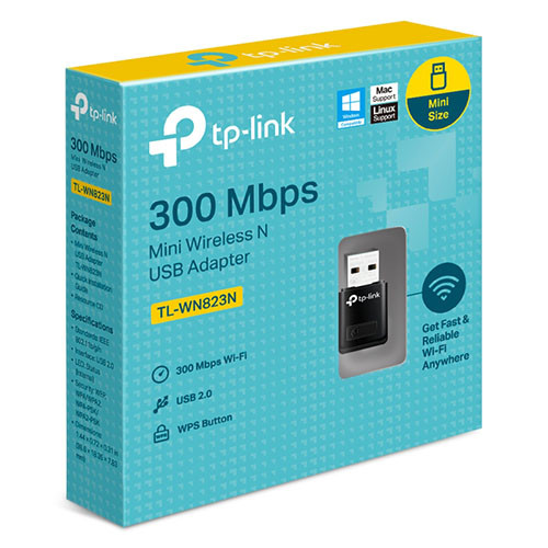 TP-Link 300Mbps Mini Wireless N USB Adapter TL-WN823N