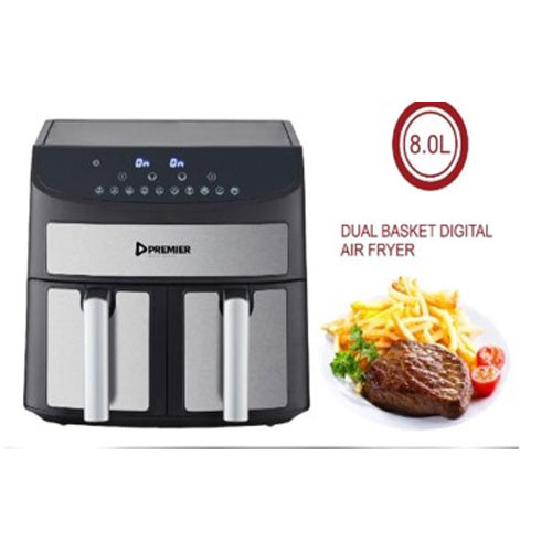 Premier 8L Dual Basket Digital Air Fryer PM-515AF