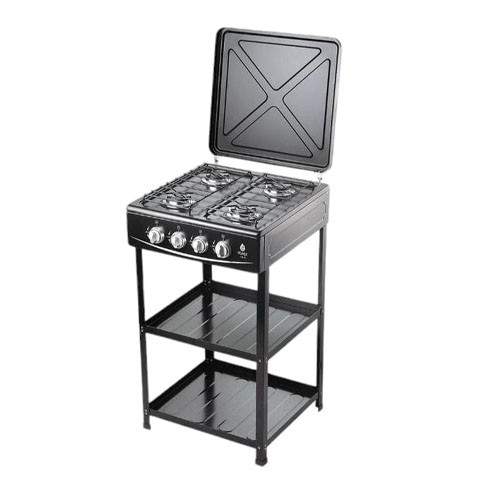 Nunix 4 Gas Cooker Plus Shelves LTS-01