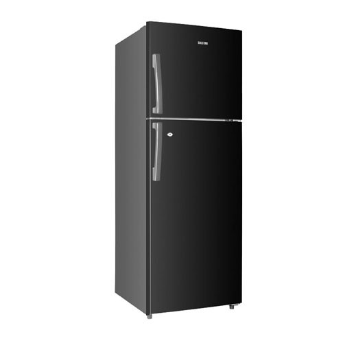 Solstar 334L Double Door Fridge RF466HTDINBSS (Black Inox)