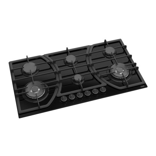 Mika 90cm 6 Gas with Wok Built-In Gas Hob Table Top Cooker MGH92602FBGW2