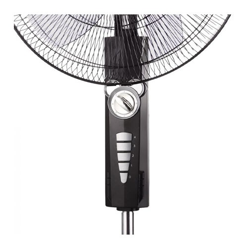 Ramtons 16" inch Black Stand Fan with 4 Speed RM/668