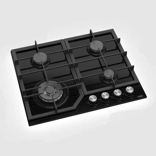 Mika 60cm Built-In-Gas Hob Table Top Cooker MGH61405FBGW