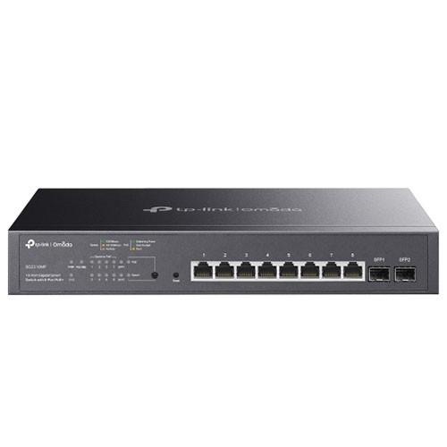 TP-Link JetStream 10-Port Gigabit Smart Switch with 8-Port PoE+ TL-SG2210MP