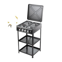 Nunix 3G+1E Cooker with Shelf LTS-02