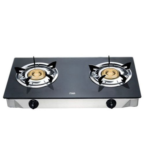 Mika Glass Top Double Burner Table Top MGS7002HC