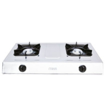 Mika Stainless Steel Double Burner Table Top Cooker MGS2202