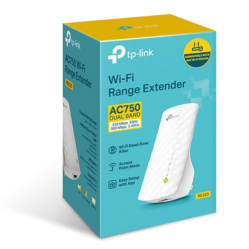 TP-Link AC750 Mesh Wi-Fi Range Extender TL-RE220